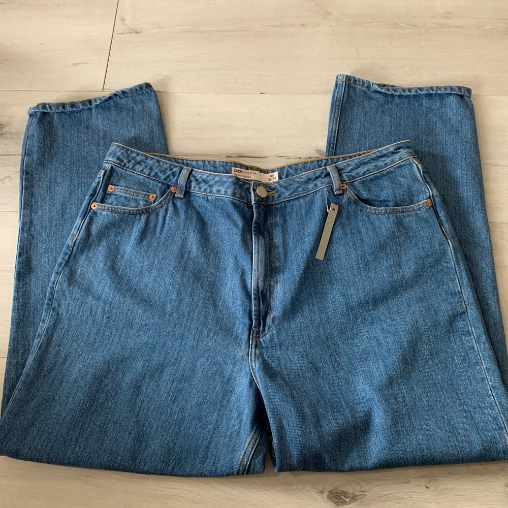 NWT ASOS Denim Medium Wash Jeans Slim Fit Tall